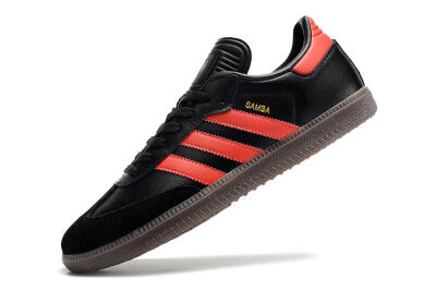 Men's Adidas Samba Messi Indoor TF Football Shoes - Black/Red/Brown