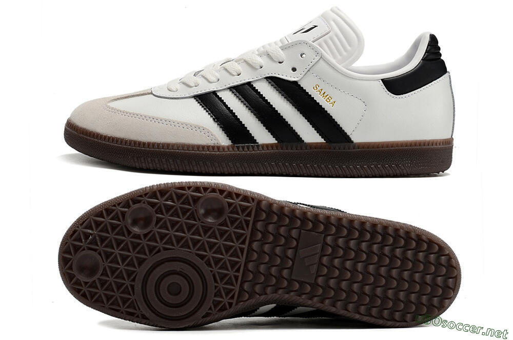 Men's Adidas Samba Messi Indoor TF Football Shoes - Grey/White/Black 1