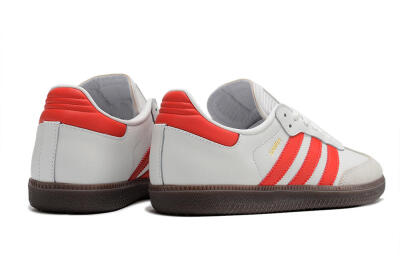 Men's Adidas Samba Messi Indoor TF Football Shoes - Grey/White/Red