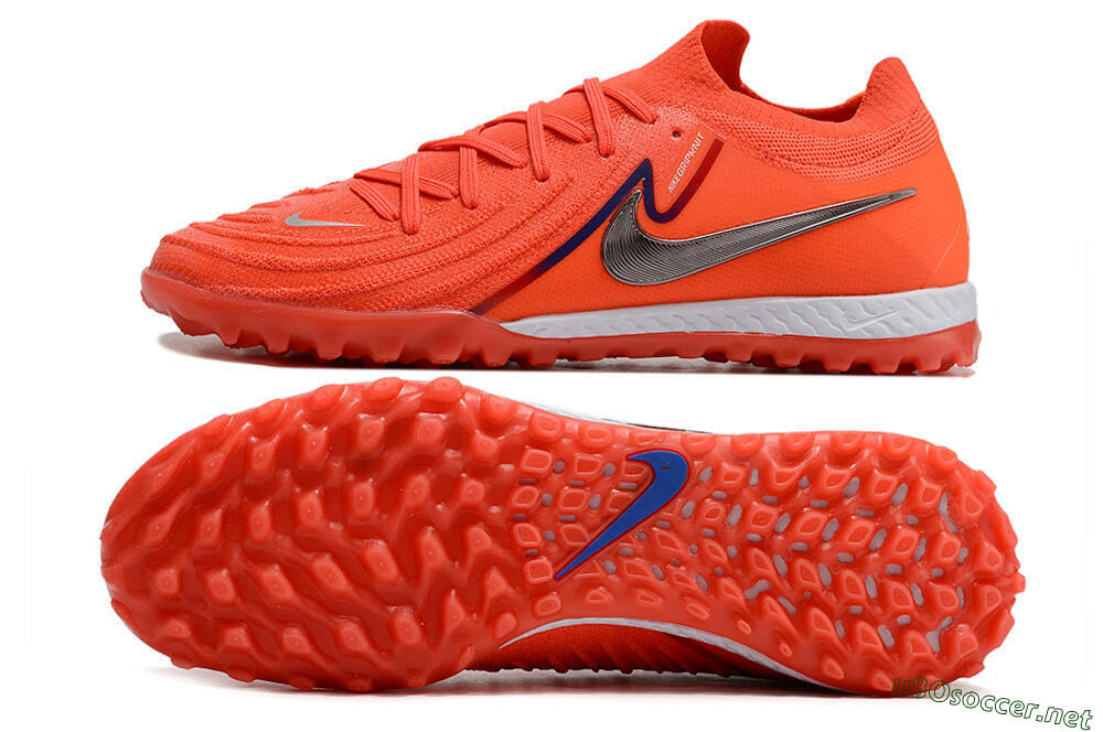 Men's Nike Phantom GX 2 Elite TF Football Shoes - Red/Blue/Silver 1