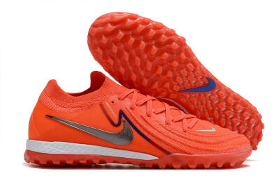 Men's Nike Phantom GX 2 Elite TF Football Shoes - Red/Blue/Silver