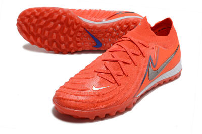 Men's Nike Phantom GX 2 Elite TF Football Shoes - Red/Blue/Silver