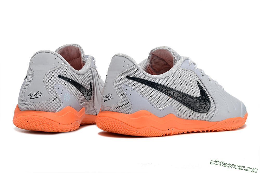 Men's Nike Tiempo Legend 10 Elite IC Football Shoes - Grey/Black/Orange 6