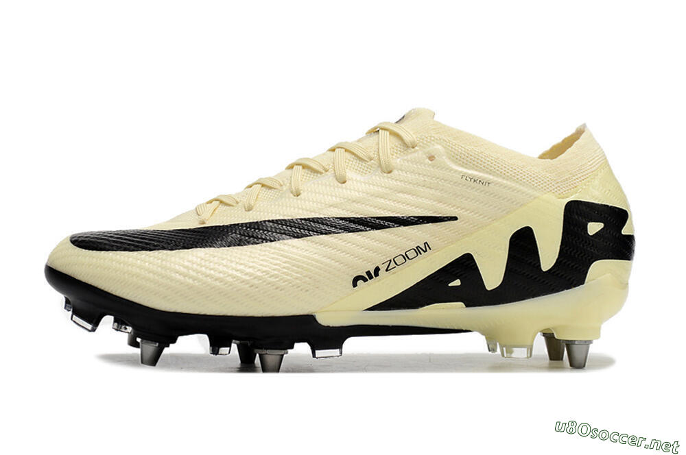 Men's Nike Air Zoom Mercurial Vapor 15 Elite SG Football Boots - Beige/Black 0