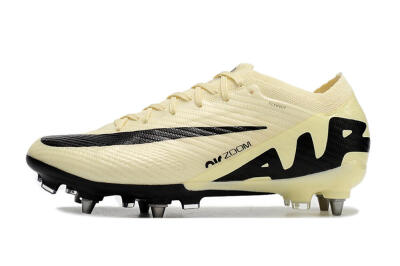 Men's Nike Air Zoom Mercurial Vapor 15 Elite SG Football Boots - Beige/Black