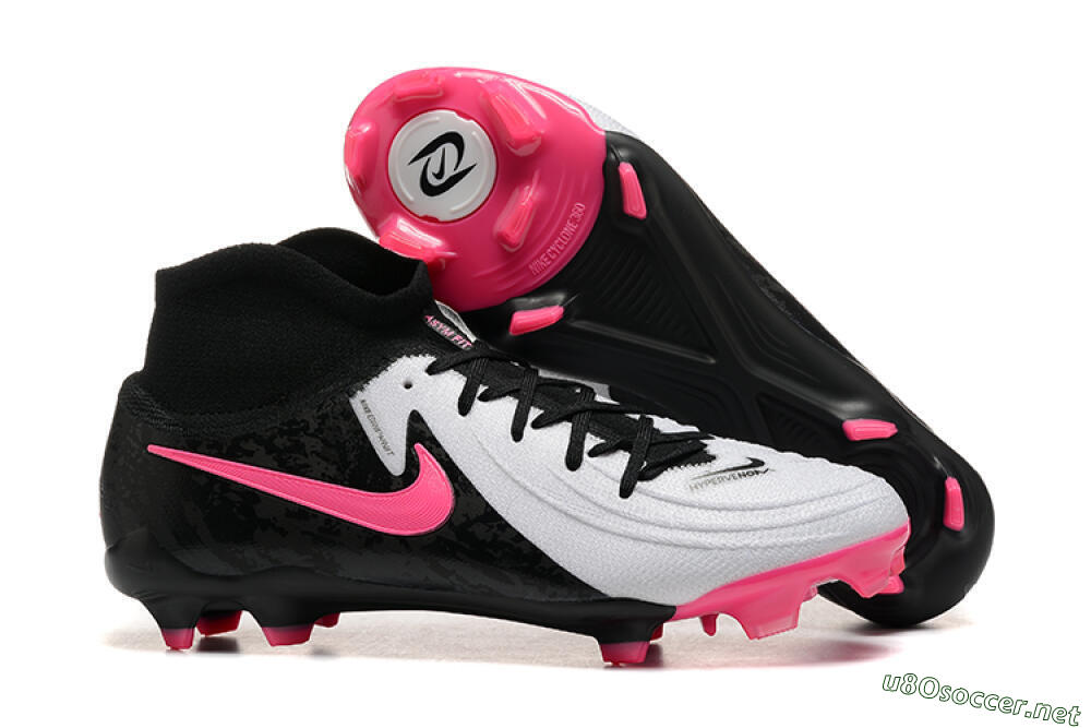 Men's Nike Phantom Luna Elite FG Football Boots - White/Black/Pink 2