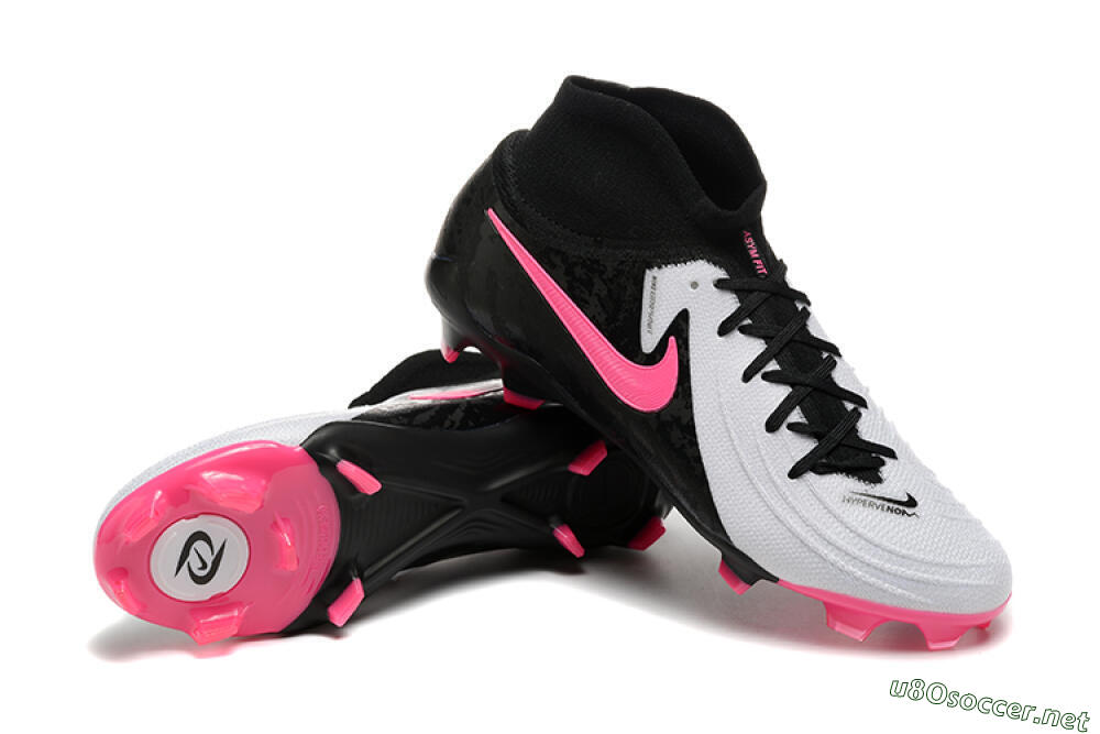 Men's Nike Phantom Luna Elite FG Football Boots - White/Black/Pink 4
