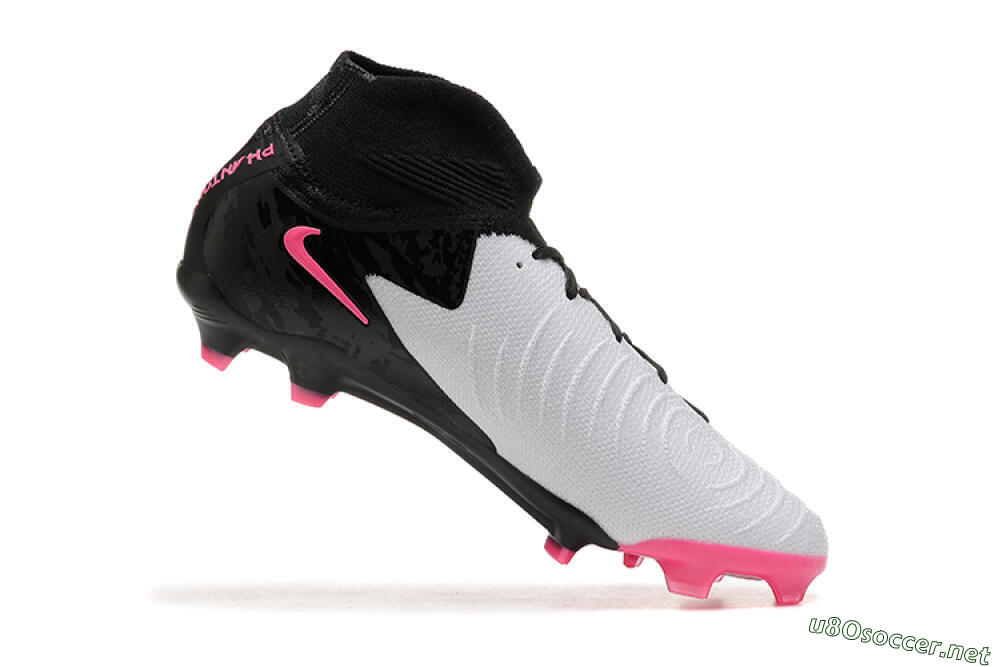 Men's Nike Phantom Luna Elite FG Football Boots - White/Black/Pink 7