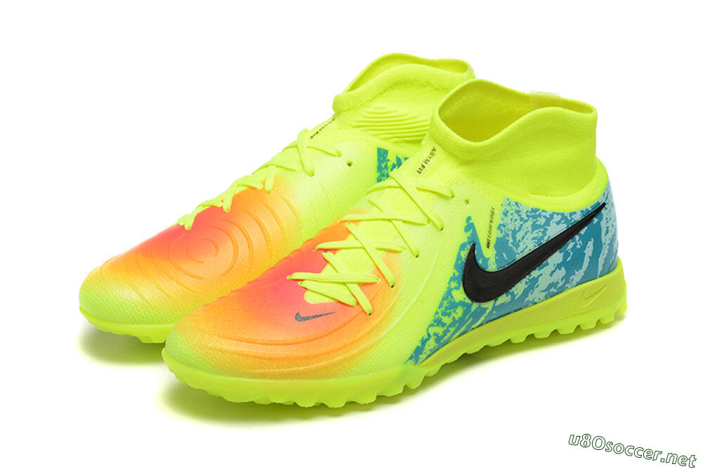 Men's Nike Phantom GX 2 Luna Elite TF Football Shoes - Yellow/Blue/Black 5