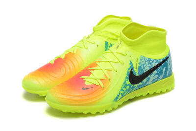 Men's Nike Phantom GX 2 Luna Elite TF Football Shoes - Yellow/Blue/Black