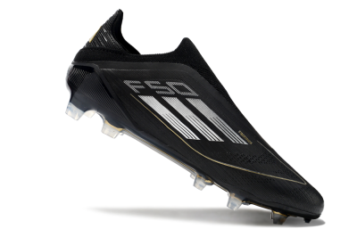 Men's Adidas F50 Adizero FG Football Boots - Black/Silver/Gold