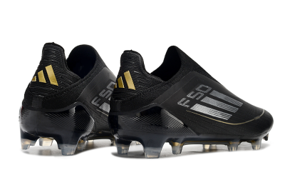Men's Adidas F50 Adizero FG Football Boots - Black/Silver/Gold