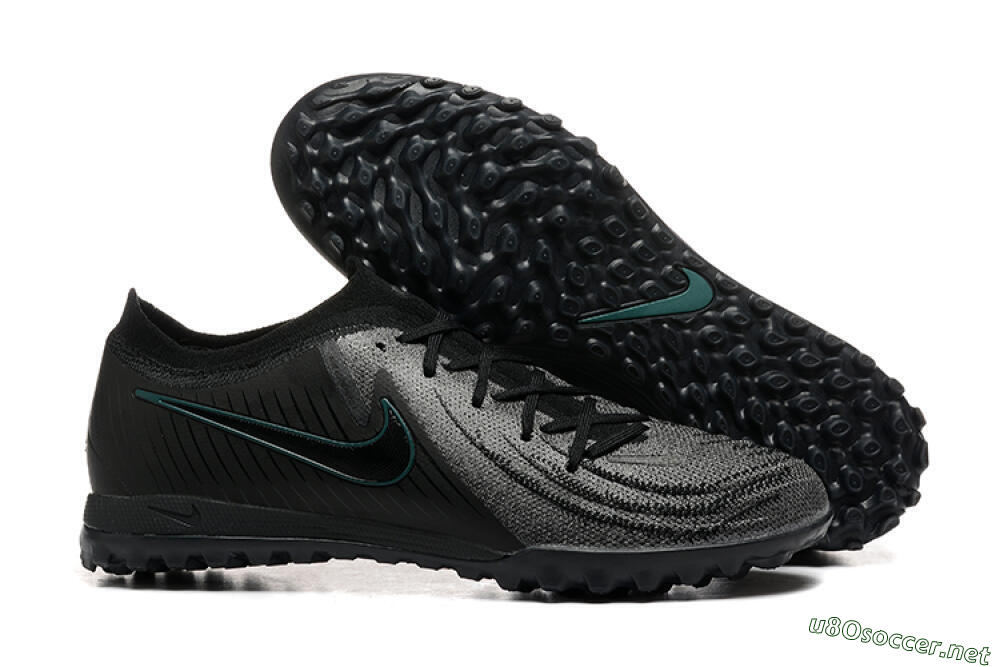Men's Nike Phantom GX 2 Elite TF Football Shoes - Grey/Black/Jade 2