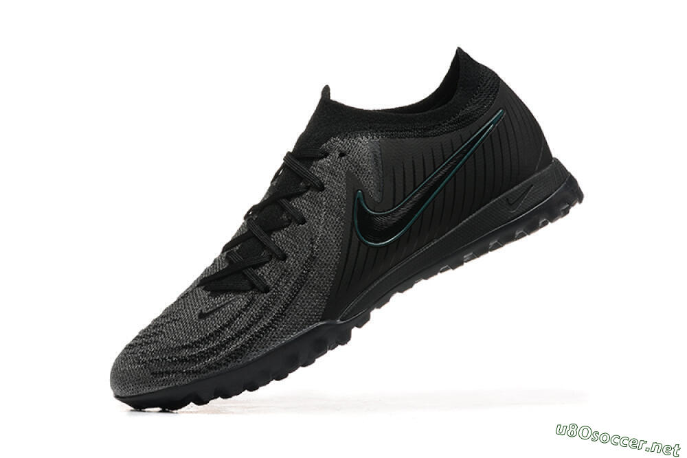 Men's Nike Phantom GX 2 Elite TF Football Shoes - Grey/Black/Jade 8