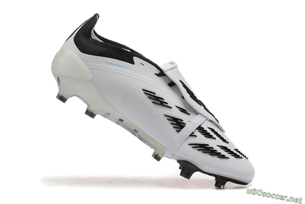 Men's Adidas Predator Elite Foldover Tongue FG Football Boots - White/Rainbow 7