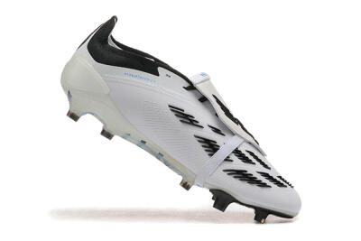 Men's Adidas Predator Elite Foldover Tongue FG Football Boots - White/Rainbow