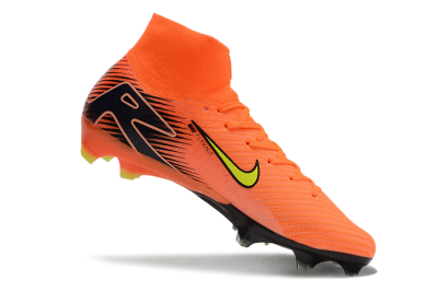 Unisex Nike Air Zoom Mercurial Superfly 10 Elite FG Football Boots - Orange/Black/Yellow