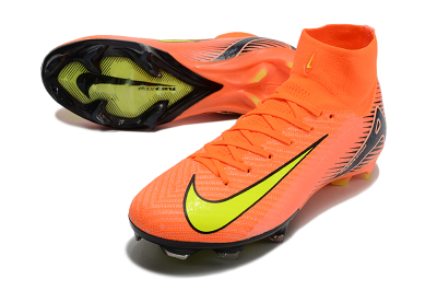 Unisex Nike Air Zoom Mercurial Superfly 10 Elite FG Football Boots - Orange/Black/Yellow
