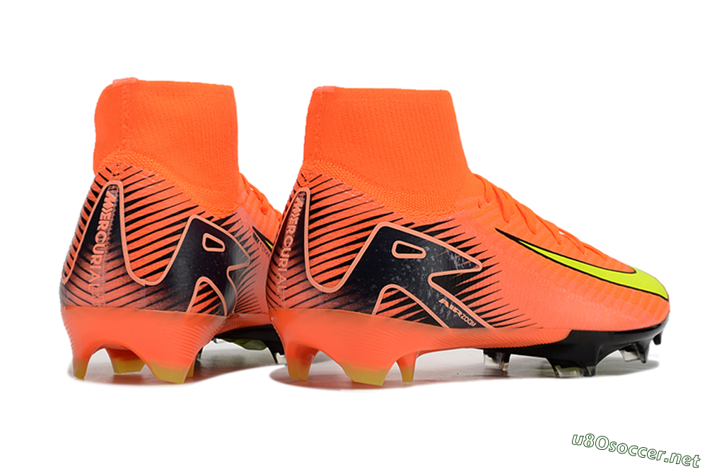 Unisex Nike Air Zoom Mercurial Superfly 10 Elite FG Football Boots - Orange/Black/Yellow 6