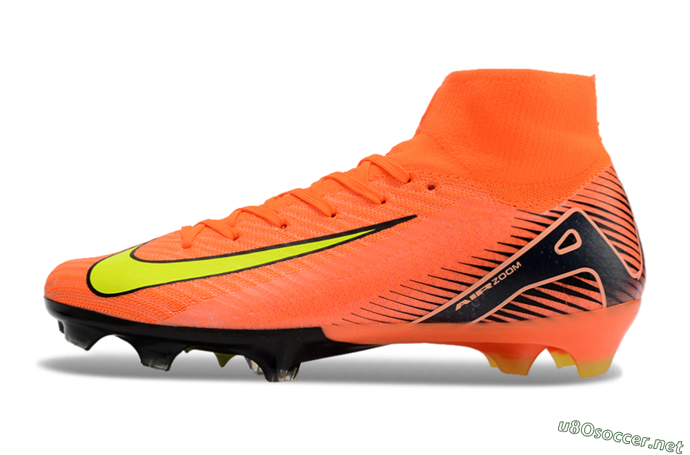 Unisex Nike Air Zoom Mercurial Superfly 10 Elite FG Football Boots - Orange/Black/Yellow 0