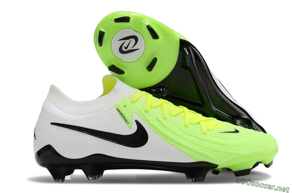 Men's Nike Phantom Luna Elite NU FG Football Boots - Green/White/Black 2