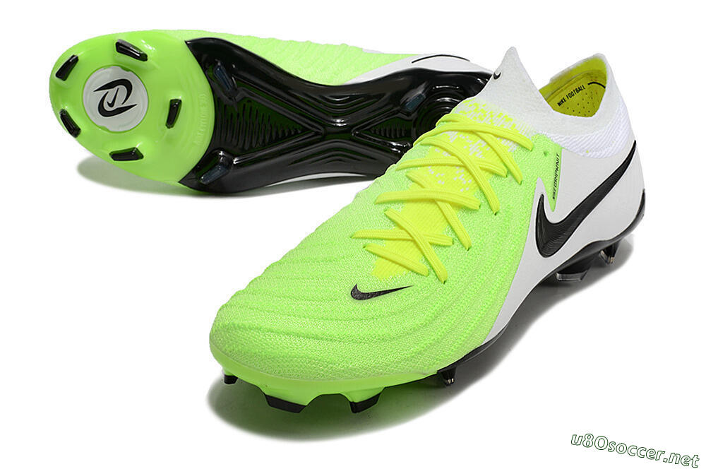 Men's Nike Phantom Luna Elite NU FG Football Boots - Green/White/Black 3