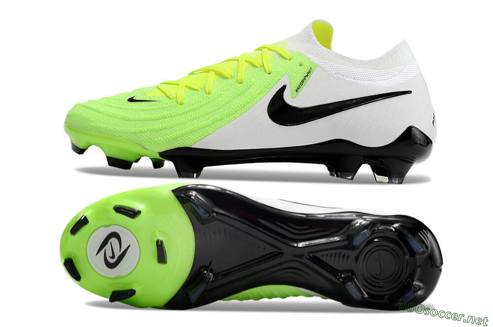 Men's Nike Phantom Luna Elite NU FG Football Boots - Green/White/Black 1