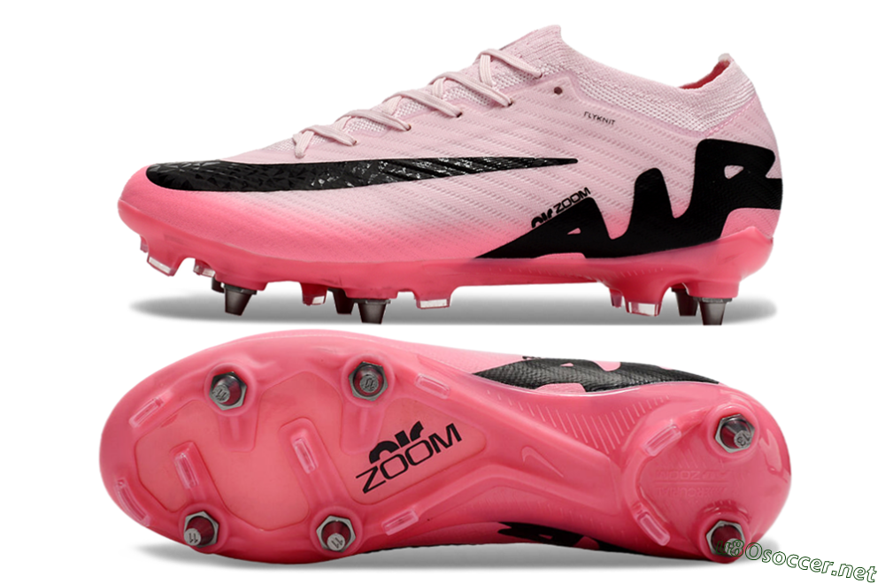 Men's Nike Air Zoom Mercurial Vapor 15 Elite SG Football Boots - Pink/Black 1