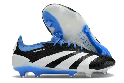 Men's Adidas Predator Accuracy+ FG Football Boots - Black/White/Blue