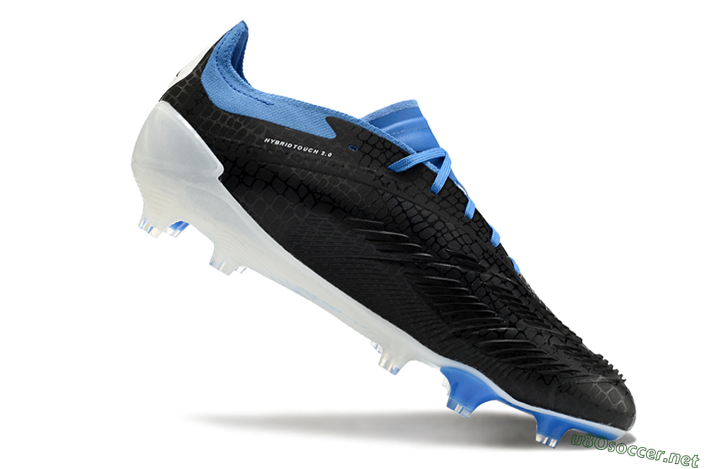 Men's Adidas Predator Accuracy+ FG Football Boots - Black/White/Blue 3
