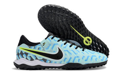 Men's Nike Tiempo Legend 10 Pro TF Football Shoes - Blue/Black/Yellow