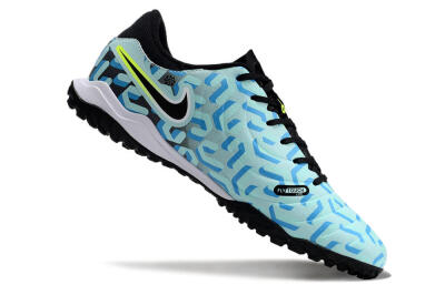 Men's Nike Tiempo Legend 10 Pro TF Football Shoes - Blue/Black/Yellow