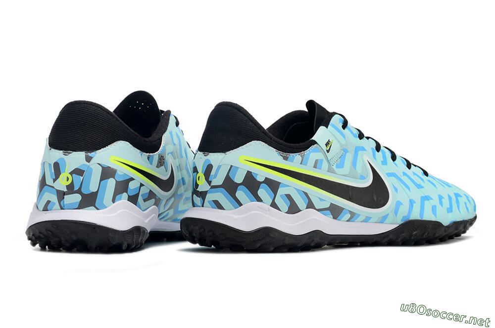 Men's Nike Tiempo Legend 10 Pro TF Football Shoes - Blue/Black/Yellow 6