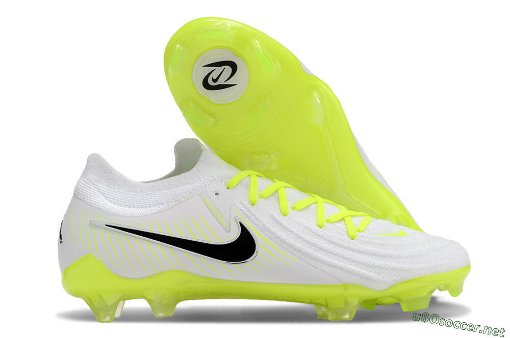 Men's Nike Phantom Luna Elite NU FG Football Boots - White/Yellow/Black 2