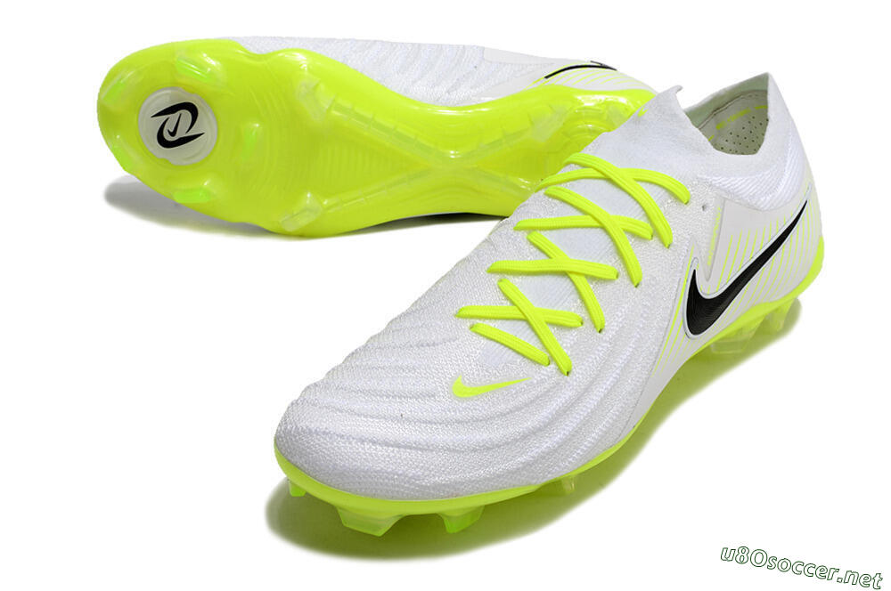 Men's Nike Phantom Luna Elite NU FG Football Boots - White/Yellow/Black 3