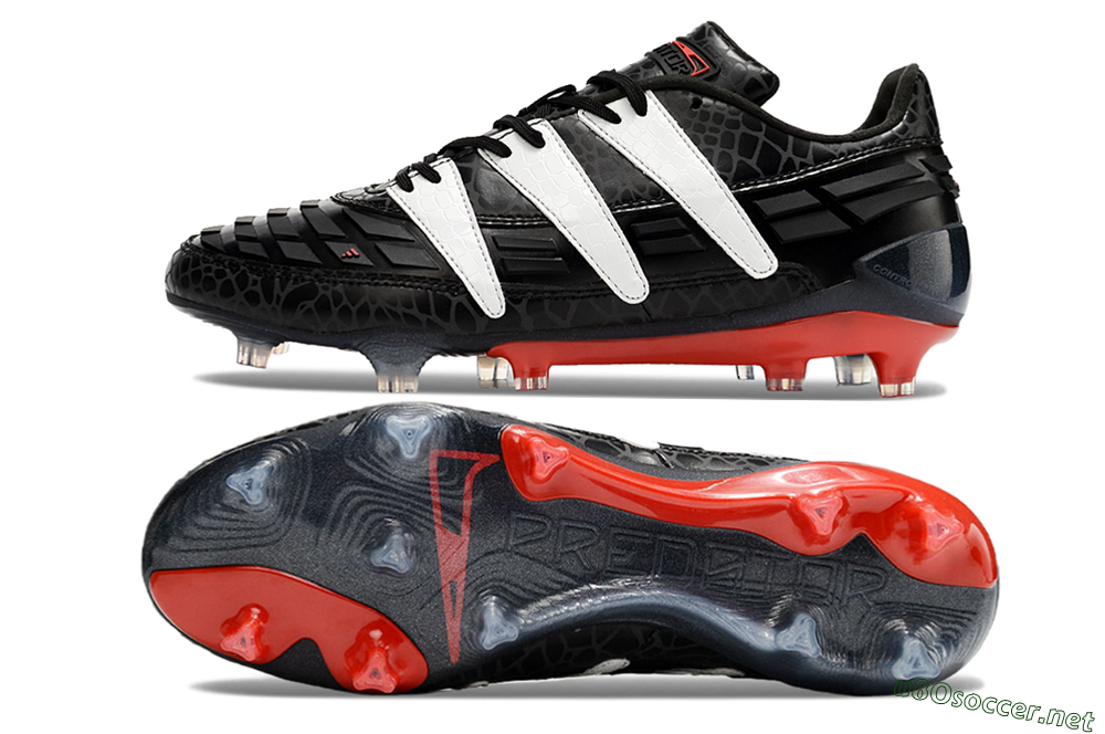 Men's Adidas Predator 94 FG Limited Edition FG Football Boots - Black/Red/White 1