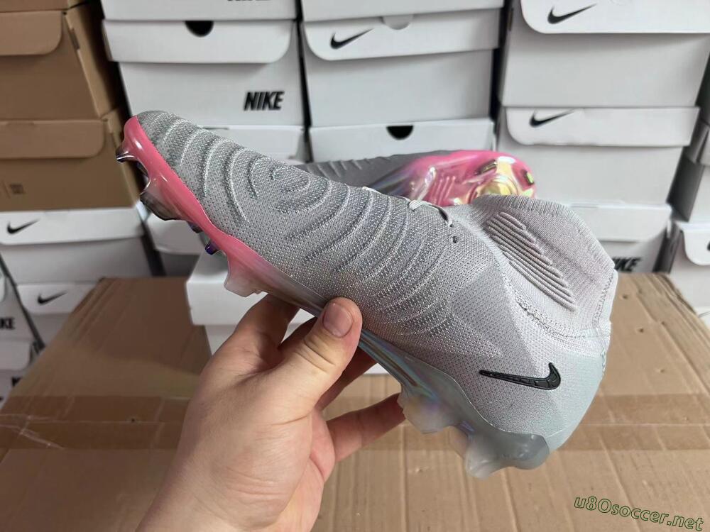 Unisex Nike Phantom Luna Elite NU FG Football Boots - Grey/Black/Blue