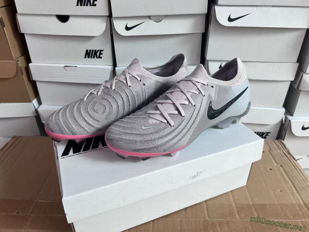 Unisex Nike Phantom Luna Elite NU FG Football Boots - Grey/Black/Blue