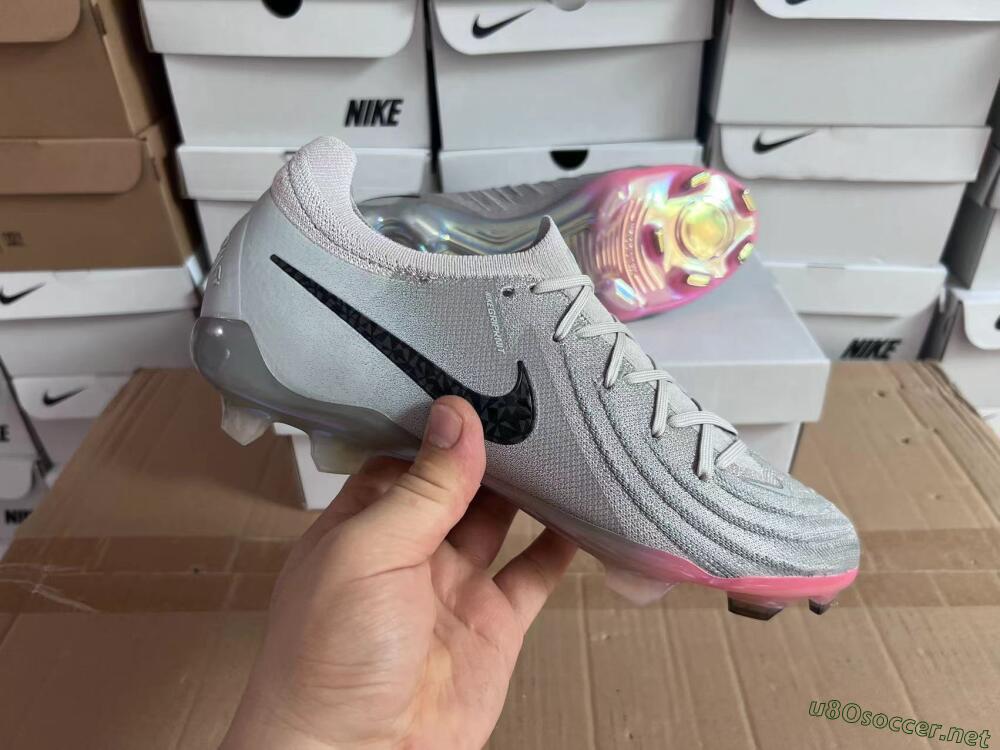 Unisex Nike Phantom Luna Elite NU FG Football Boots - Grey/Black/Blue