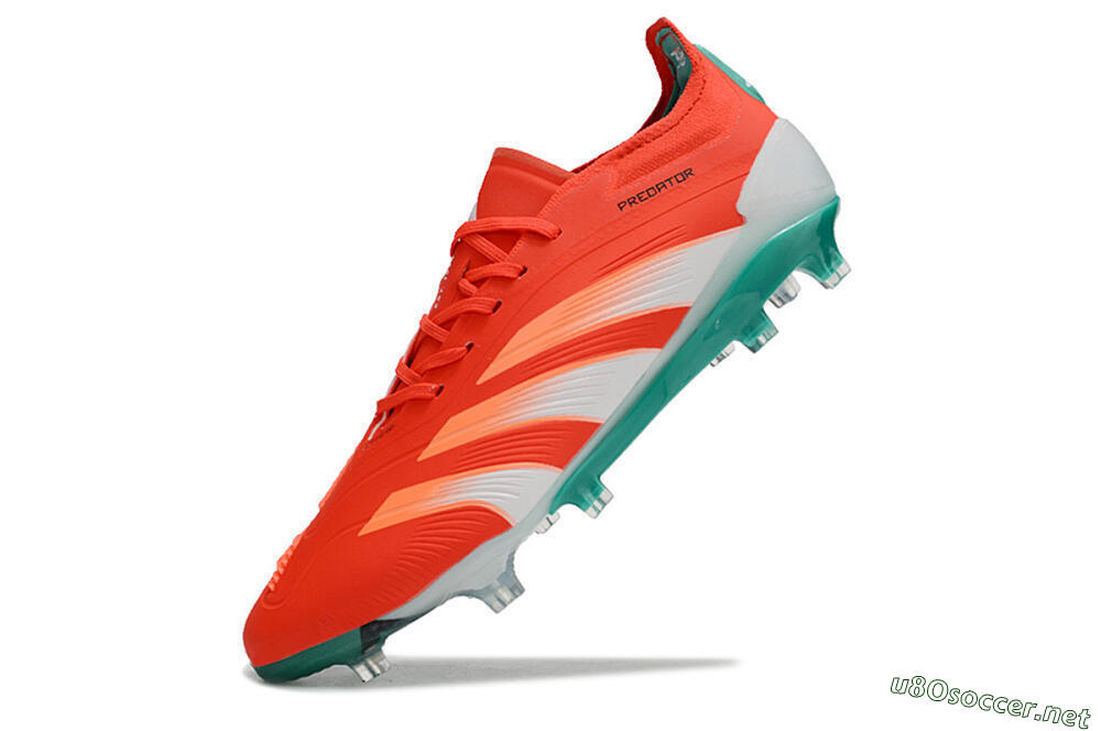 Men's Adidas Predator Accuracy FG Football Boots - Red/White/Green 5