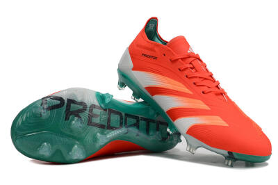 Men's Adidas Predator Accuracy FG Football Boots - Red/White/Green