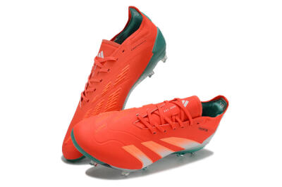Men's Adidas Predator Accuracy FG Football Boots - Red/White/Green
