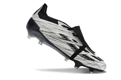 Men's Adidas Predator Elite Foldover Tongue FG Football Boots - White/Black/Yellow