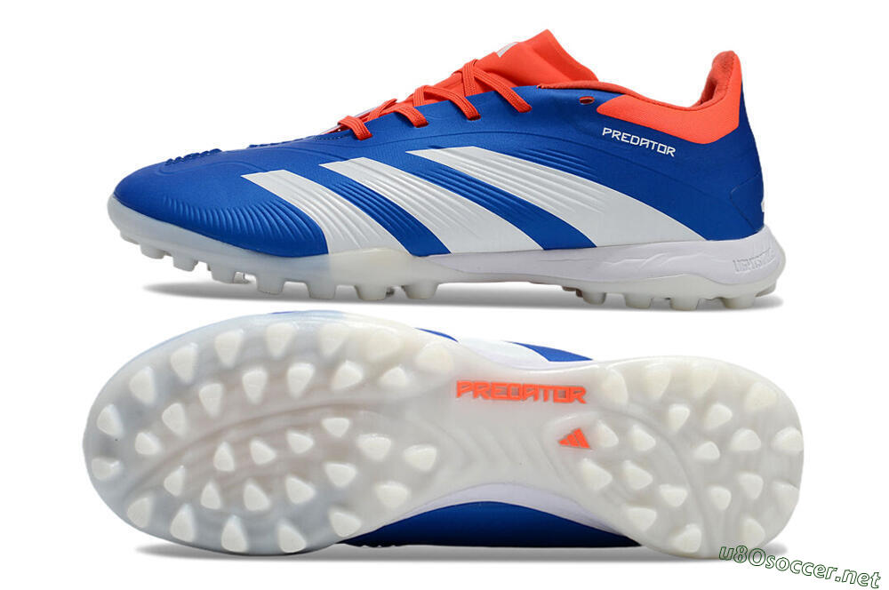 Unisex Adidas Predator 24 Elite TF Football Shoes - Blue/Red/White 1