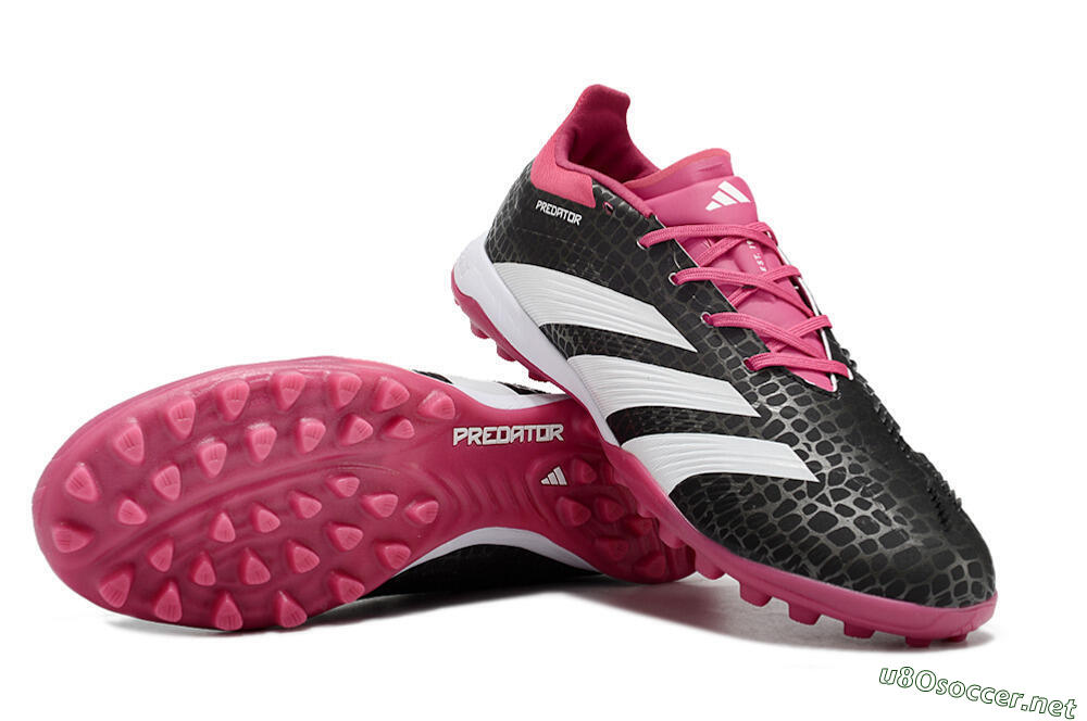 Unisex Adidas Predator 24 Elite TF Football Shoes - Black/Red/White 3