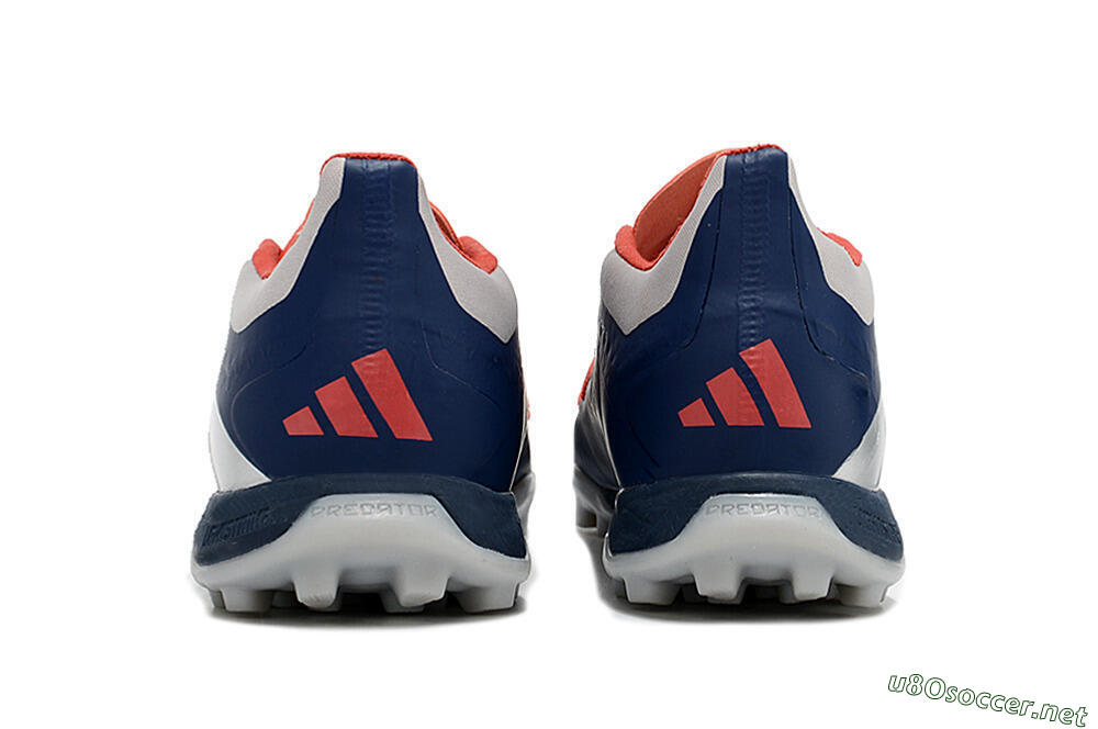 Unisex Adidas Predator 24 Elite TF Football Shoes - Silver/Blue/Red 7
