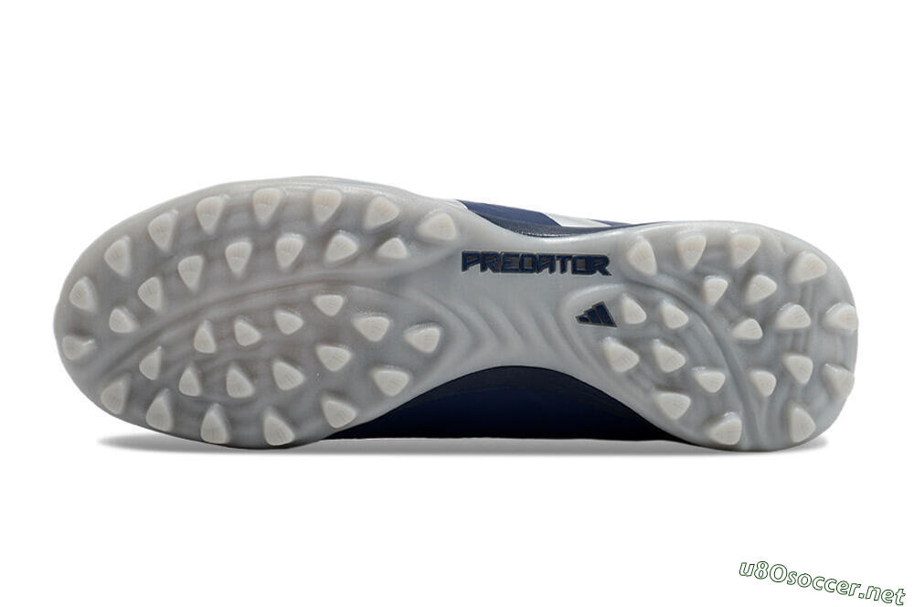 Unisex Adidas Predator 24 Elite TF Football Shoes - Silver/Blue/Red 6