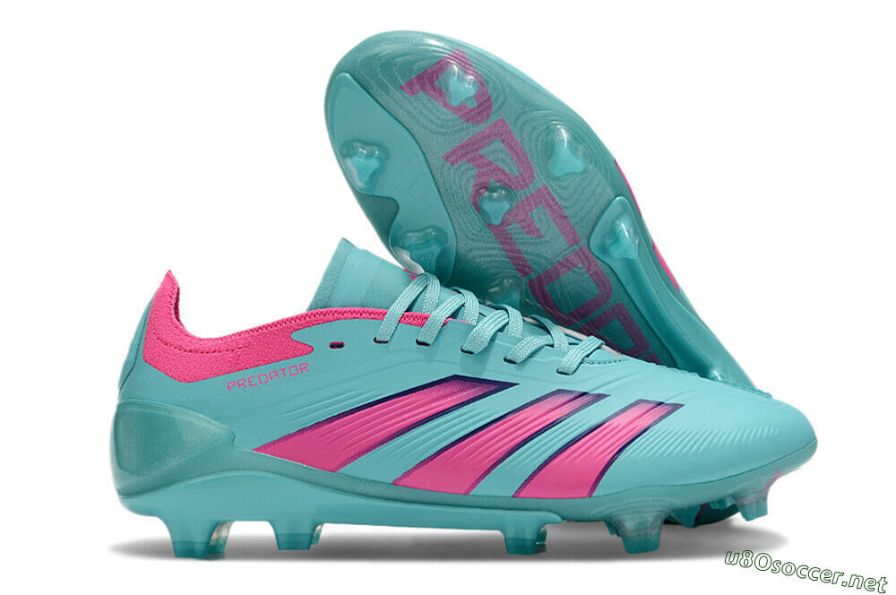 Men's Adidas Predator Accuracy FG Football Boots - Jade/Pink/Purple 2