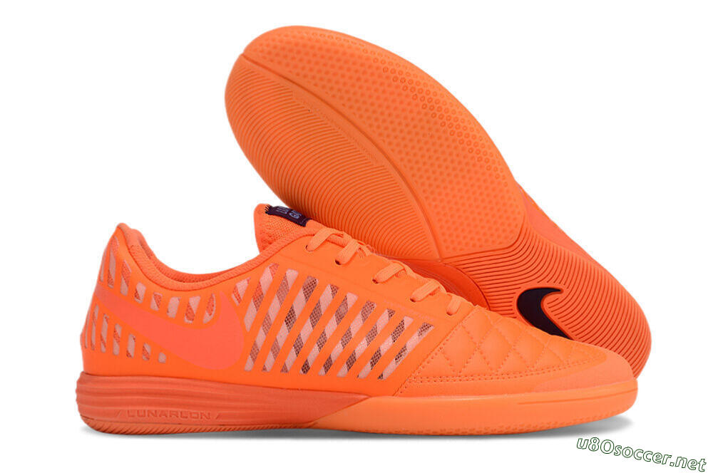 Unisex Nike Lunar Gato 2 IC Football Shoes - Red/Black 2