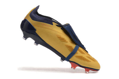Men's Adidas Predator Elite Foldover Tongue FG Football Boots - Gold/Blue/Red